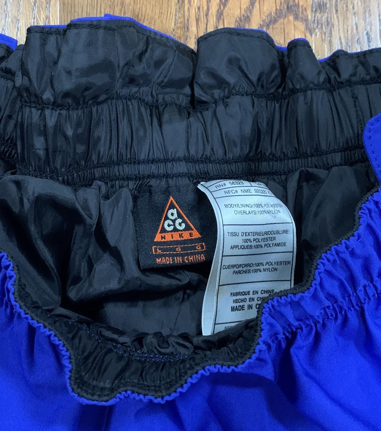 Vintage Nike ACG Storm F.I.T. Blue / Black Pants (Size L